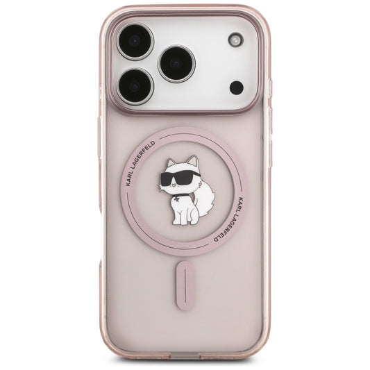 Ovitek MagSafe za Apple iPhone 17 Pro, Karl Lagerfeld, IML Choupette, Roza
