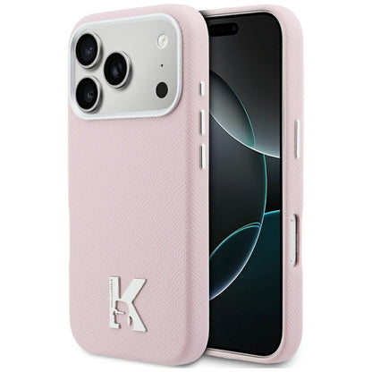 Ovitek MagSafe za Apple iPhone 17 Pro, Karl Lagerfeld, Karl Head Logo, Roza