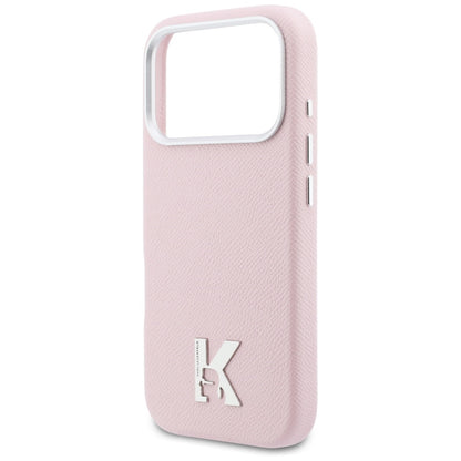 Ovitek MagSafe za Apple iPhone 17 Pro, Karl Lagerfeld, Karl Head Logo, Roza