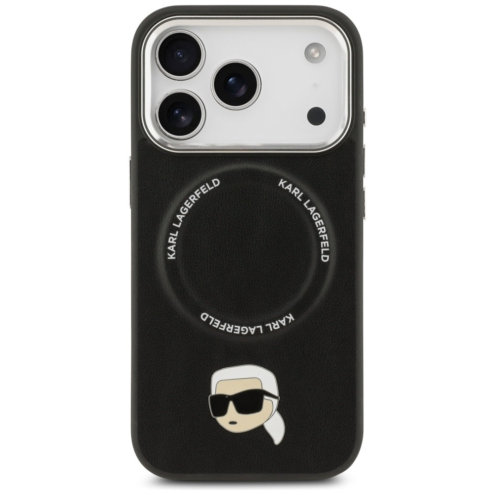 MagSafe Case for Apple iPhone 17 Pro, Karl Lagerfeld, Karl Pin, Black
