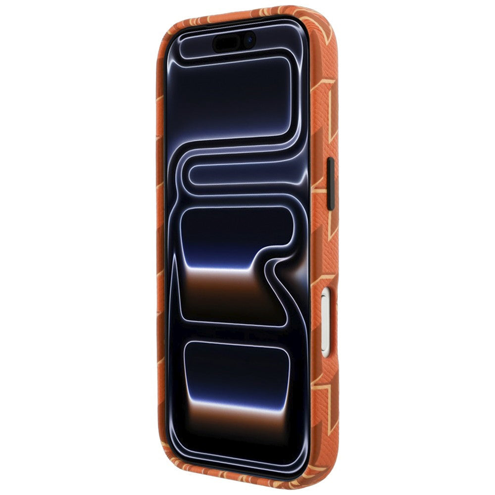 Ovitek MagSafe za Apple iPhone 17 Pro, Karl Lagerfeld, KL Monogram Logo, Oranžen