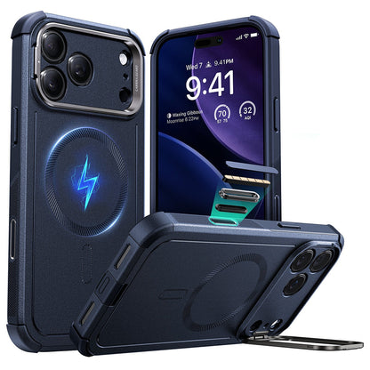 Ovitek MagSafe za Apple iPhone 17 Pro Max, ESR, Cyber Armor Kickstand, Modra