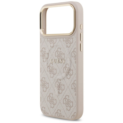 MagSafe ovitek za Apple iPhone 17 Pro Max, Guess, 4G Classic, Roza