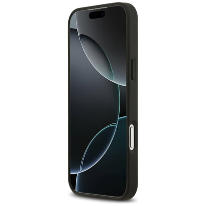 Ovitek MagSafe za Apple iPhone 17 Pro Max, Guess, Grained Flowers, Črna