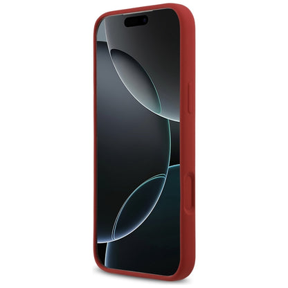 MagSafe Case for Apple iPhone 17 Pro Max, Guess, Script Metal Logo, Pink