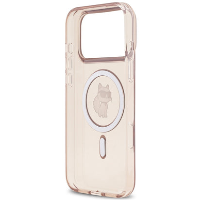 Ovitek MagSafe za Apple iPhone 17 Pro Max, Karl Lagerfeld, IML Choupette, Roza