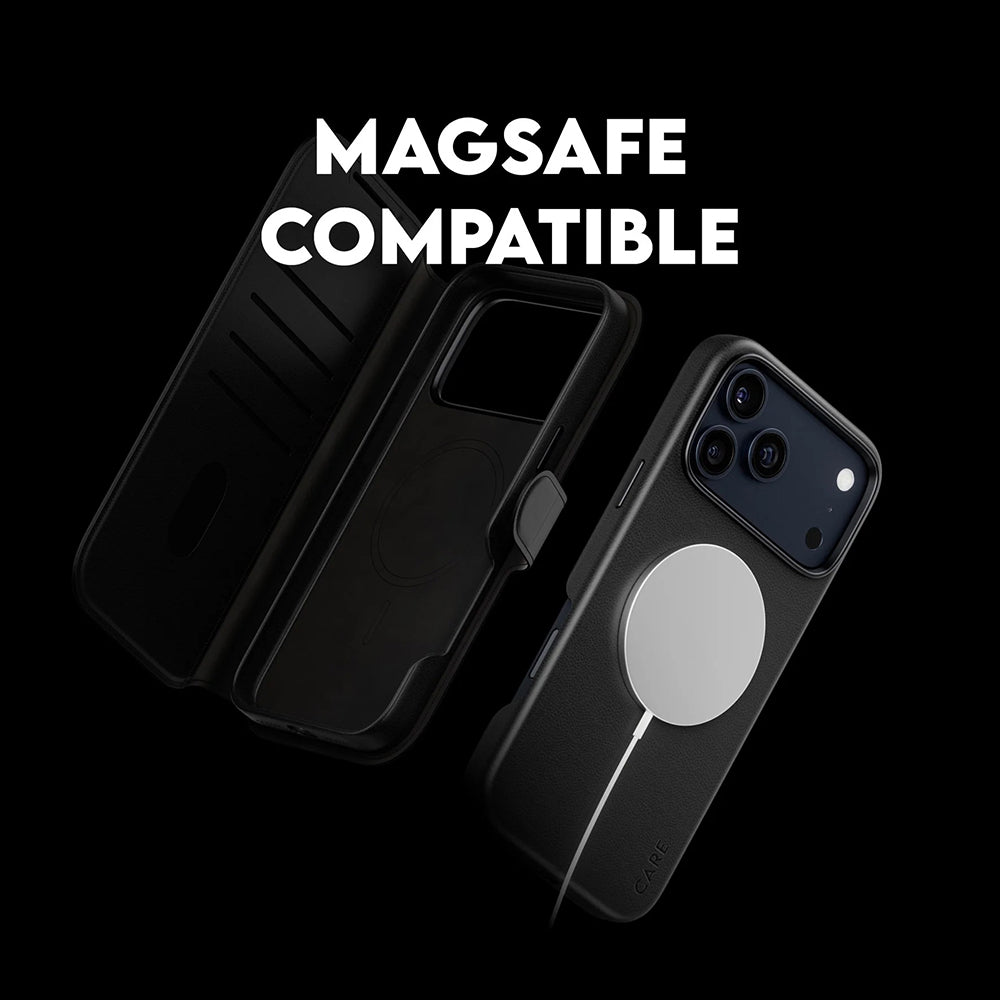 Ovitek MagSafe za Apple iPhone 17 Pro Max, PanzerGlass, Care Feature Tango Two-in-One, Črn