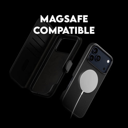 Ovitek MagSafe za Apple iPhone 17 Pro Max, PanzerGlass, Care Feature Tango Two-in-One, Črn