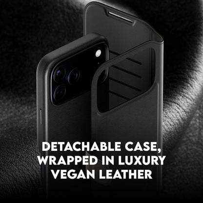 Ovitek MagSafe za Apple iPhone 17 Pro Max, PanzerGlass, Care Feature Tango Two-in-One, Črn