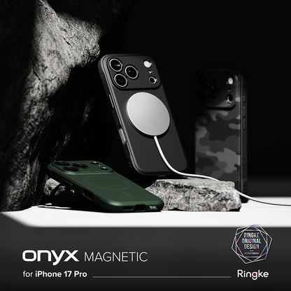 Ovitek MagSafe za Apple iPhone 17 Pro Max, Ringke, Onyx, Temno zelen