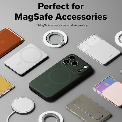 Ovitek MagSafe za Apple iPhone 17 Pro Max, Ringke, Onyx, Temno zelen