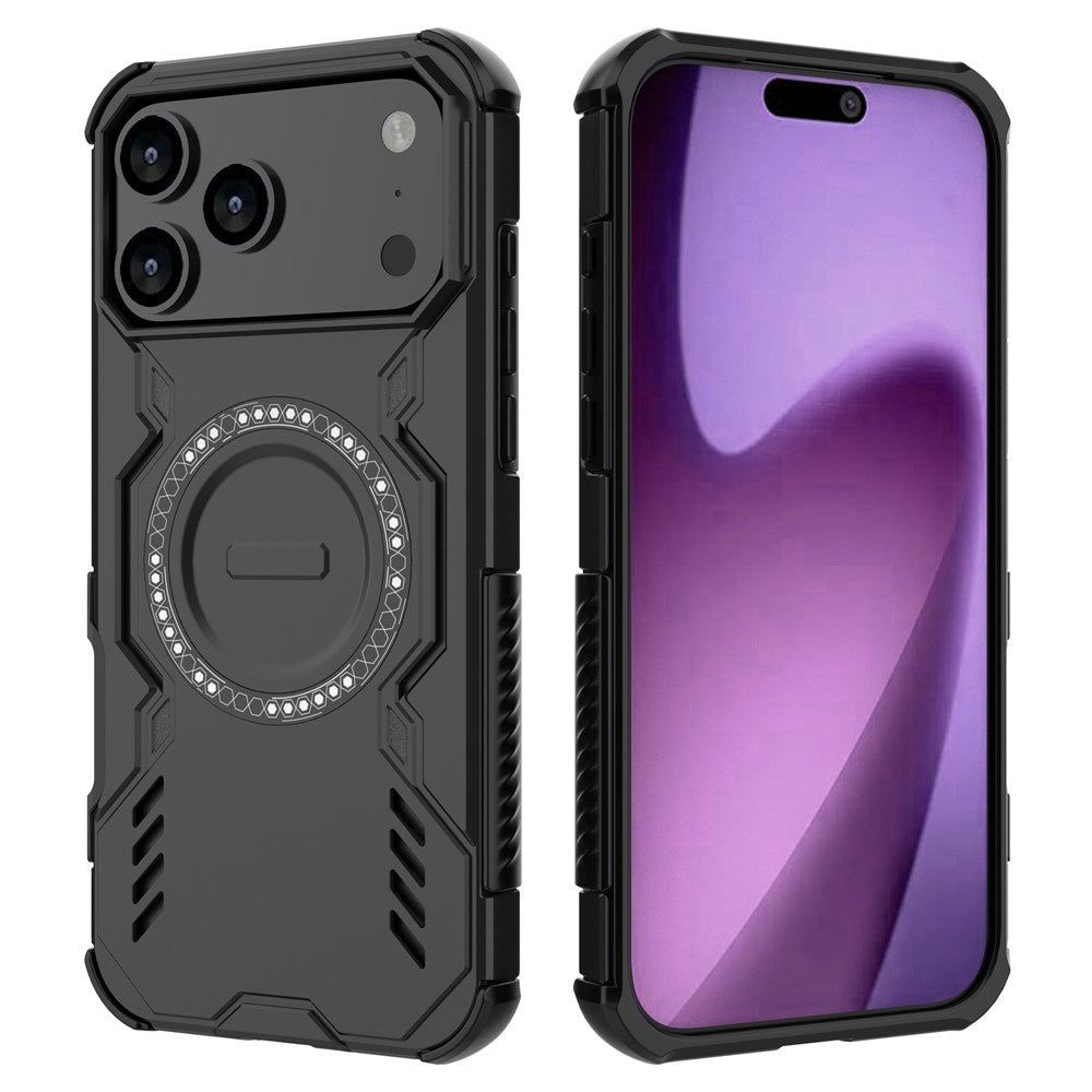 Ovitek MagSafe za Apple iPhone 17 Pro Max, Techsuit, ArmorMag, Črn