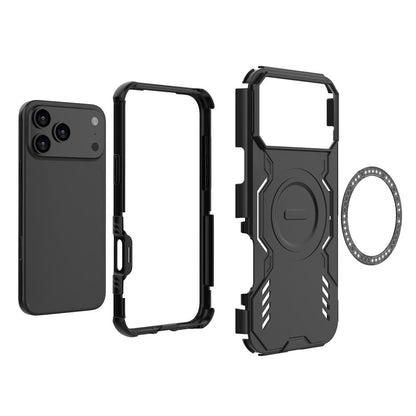 Ovitek MagSafe za Apple iPhone 17 Pro Max, Techsuit, ArmorMag, Črn