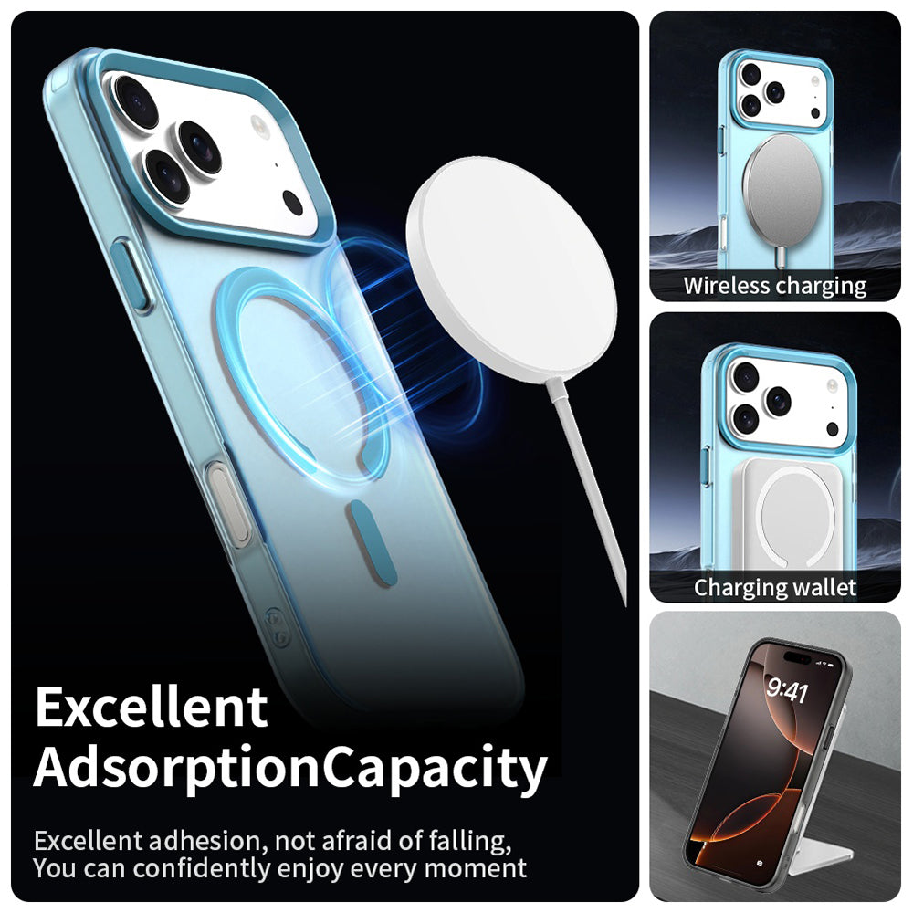 Ovitek MagSafe za Apple iPhone 17 Pro Max, Techsuit, CandyCase, Modra