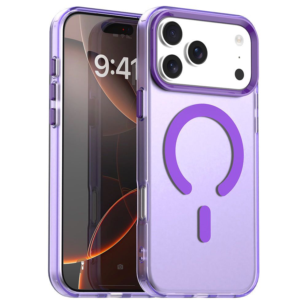 Ovitek MagSafe za Apple iPhone 17 Pro Max, Techsuit, CandyCase, Vijolična