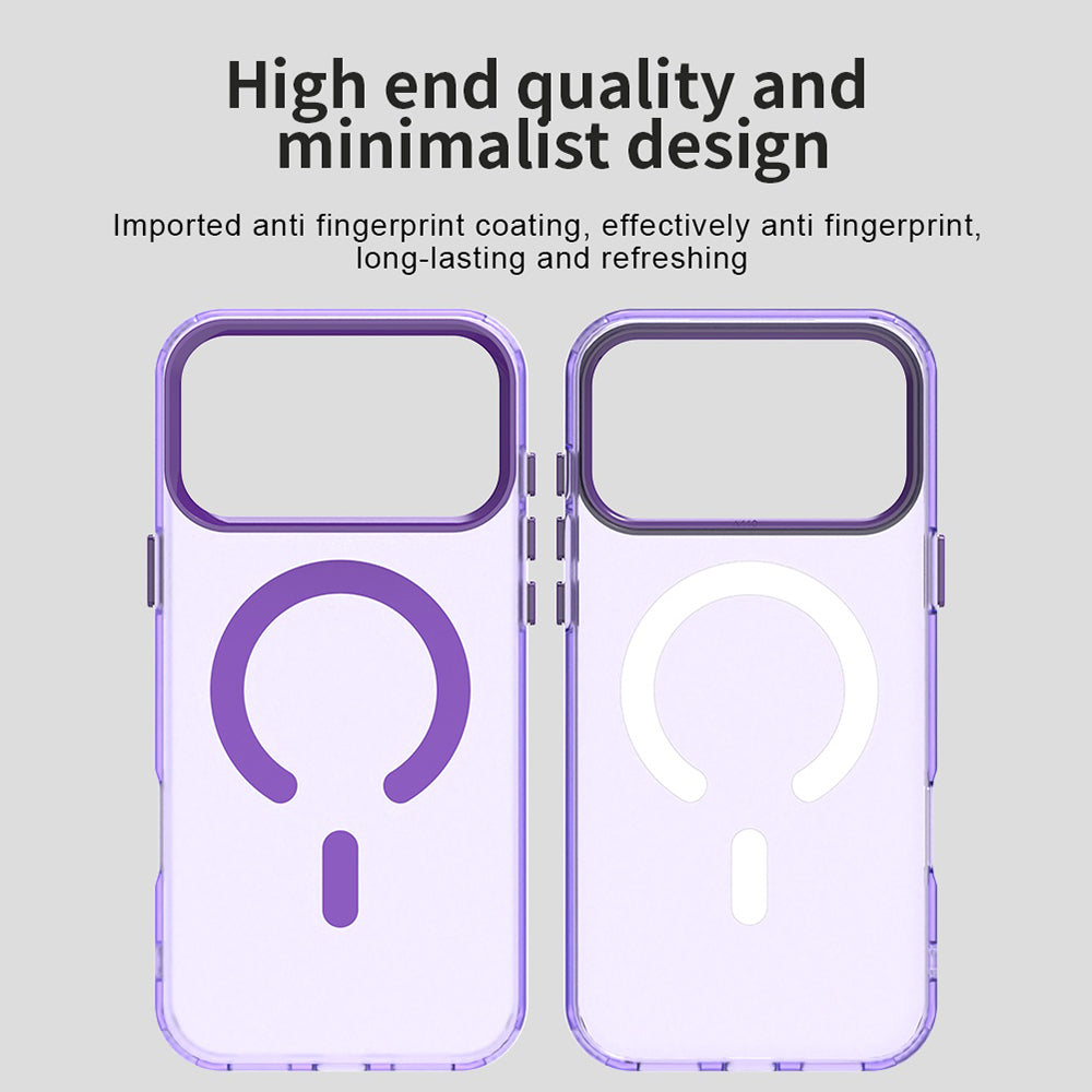 Ovitek MagSafe za Apple iPhone 17 Pro Max, Techsuit, CandyCase, Vijolična