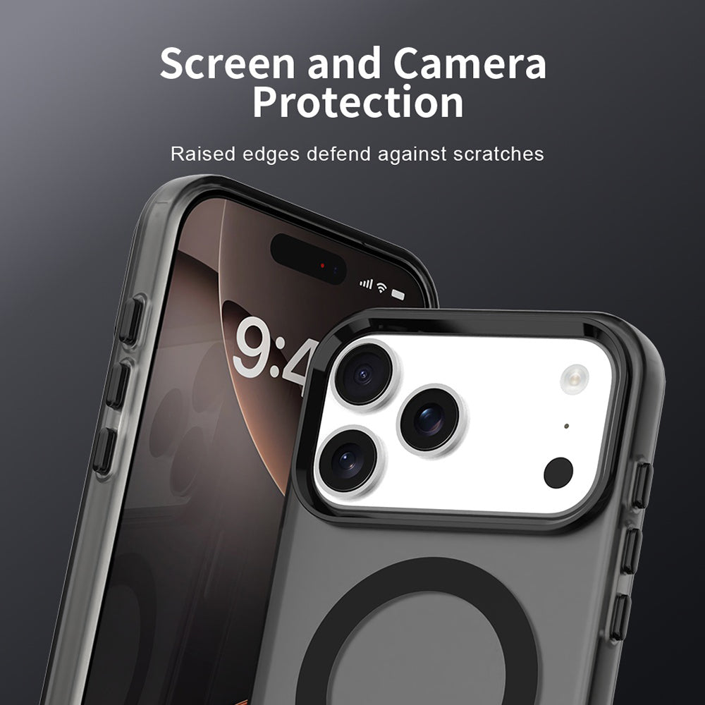 Ovitek MagSafe za Apple iPhone 17 Pro Max, Techsuit, CandyCase, Črn