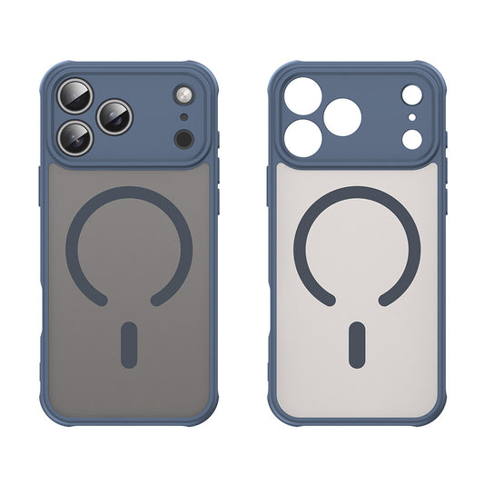 Ovitek MagSafe za Apple iPhone 17 Pro Max, Techsuit, HaloFrost II, Temno modra