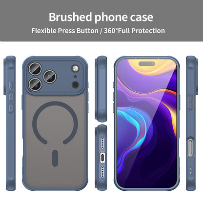 Ovitek MagSafe za Apple iPhone 17 Pro Max, Techsuit, HaloFrost II, Temno modra