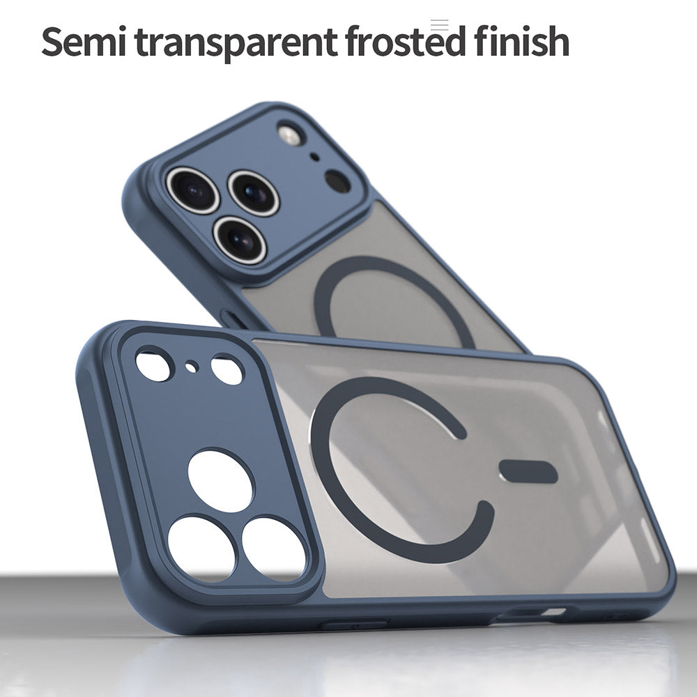 Ovitek MagSafe za Apple iPhone 17 Pro Max, Techsuit, HaloFrost II, Temno modra