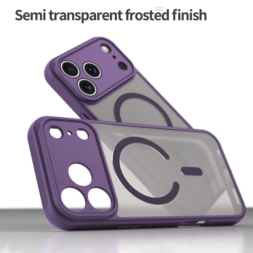 Ovitek MagSafe za Apple iPhone 17 Pro Max, Techsuit, HaloFrost II, Vijolična