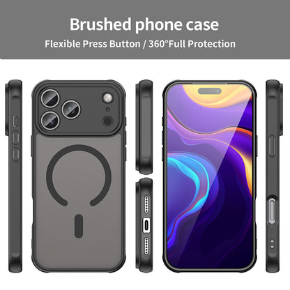 Ovitek MagSafe za Apple iPhone 17 Pro Max, Techsuit, HaloFrost II, Črn