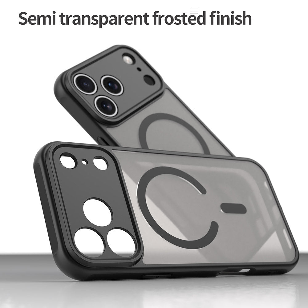 Ovitek MagSafe za Apple iPhone 17 Pro Max, Techsuit, HaloFrost II, Črn