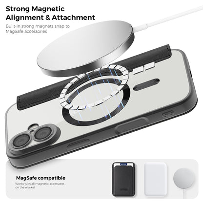 Ovitek MagSafe za Apple iPhone 17 Pro Max, Techsuit, SmartMag Book, Črna