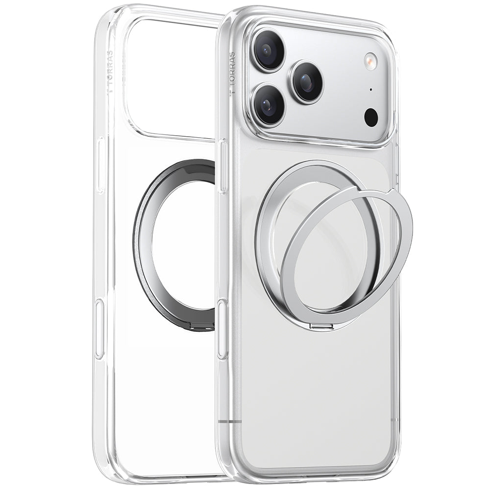 Ovitek MagSafe za Apple iPhone 17 Pro Max, Torras, Ostand Pro, Prozoren