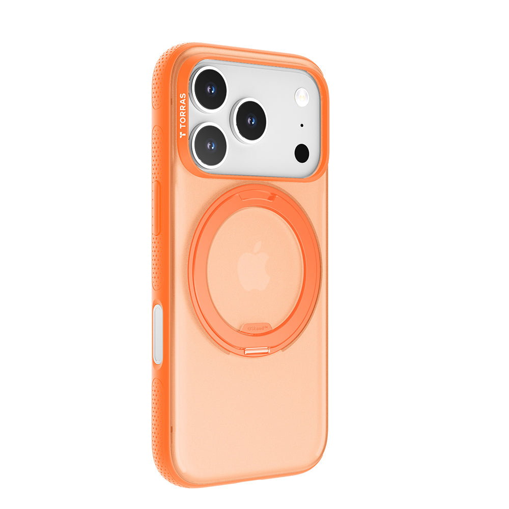 Ovitek MagSafe za Apple iPhone 17 Pro Max, Torras, Ostand R Fitness, Oranžen