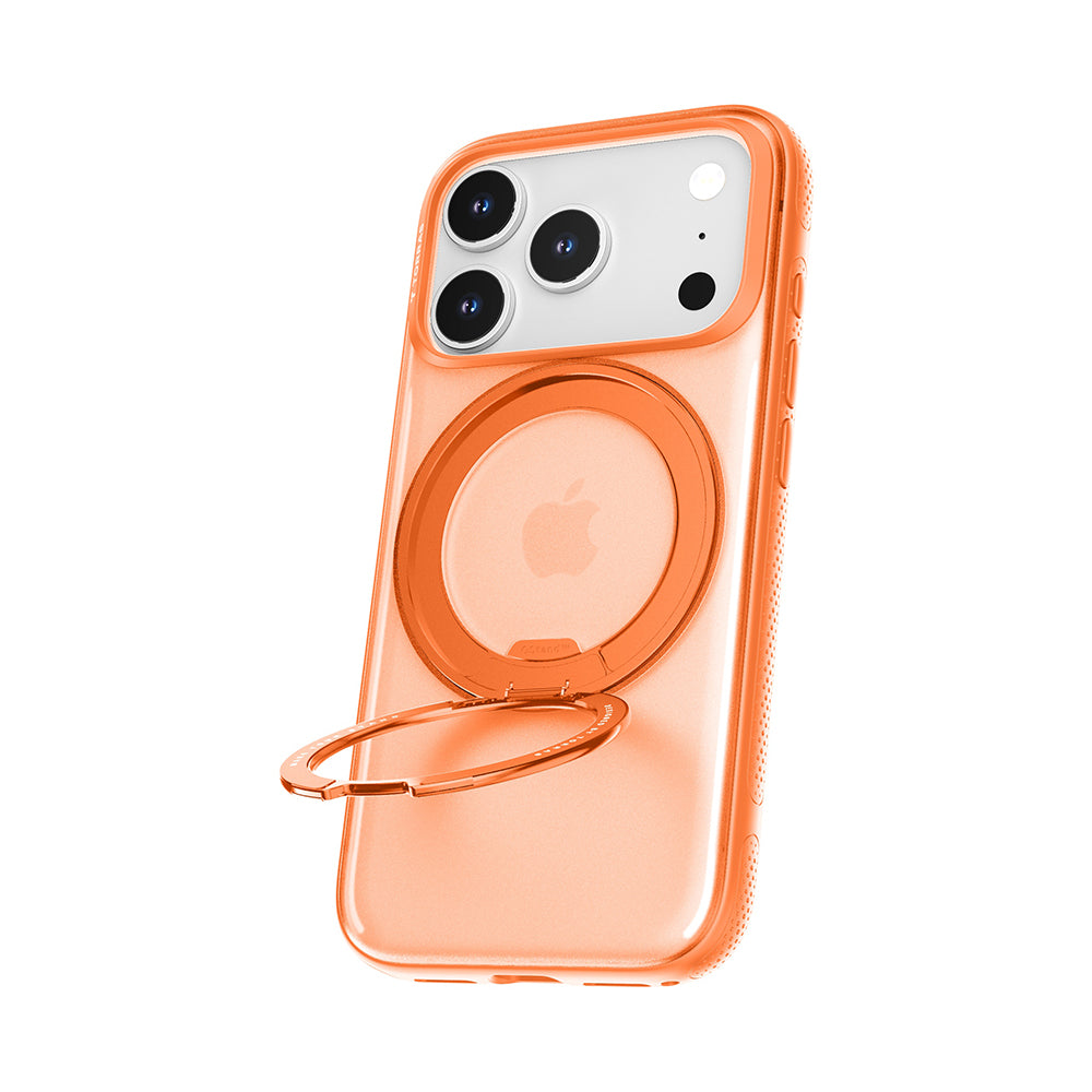 Ovitek MagSafe za Apple iPhone 17 Pro Max, Torras, Ostand R Fitness, Oranžen