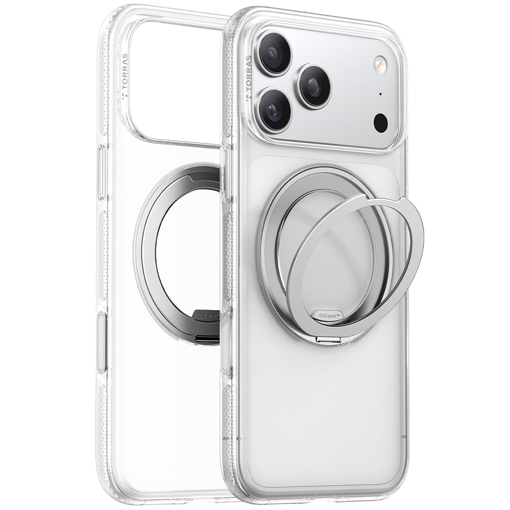Ohišje MagSafe za Apple iPhone 17 Pro Max, Torras, Ostand R Fitness, Prozorno