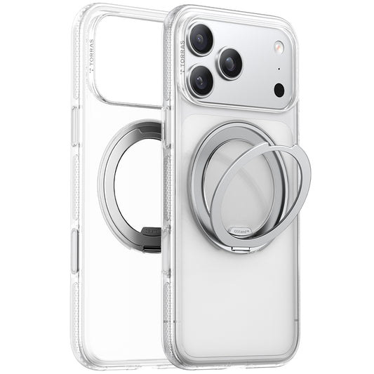 Ohišje MagSafe za Apple iPhone 17 Pro Max, Torras, Ostand R Fitness, Prozorno