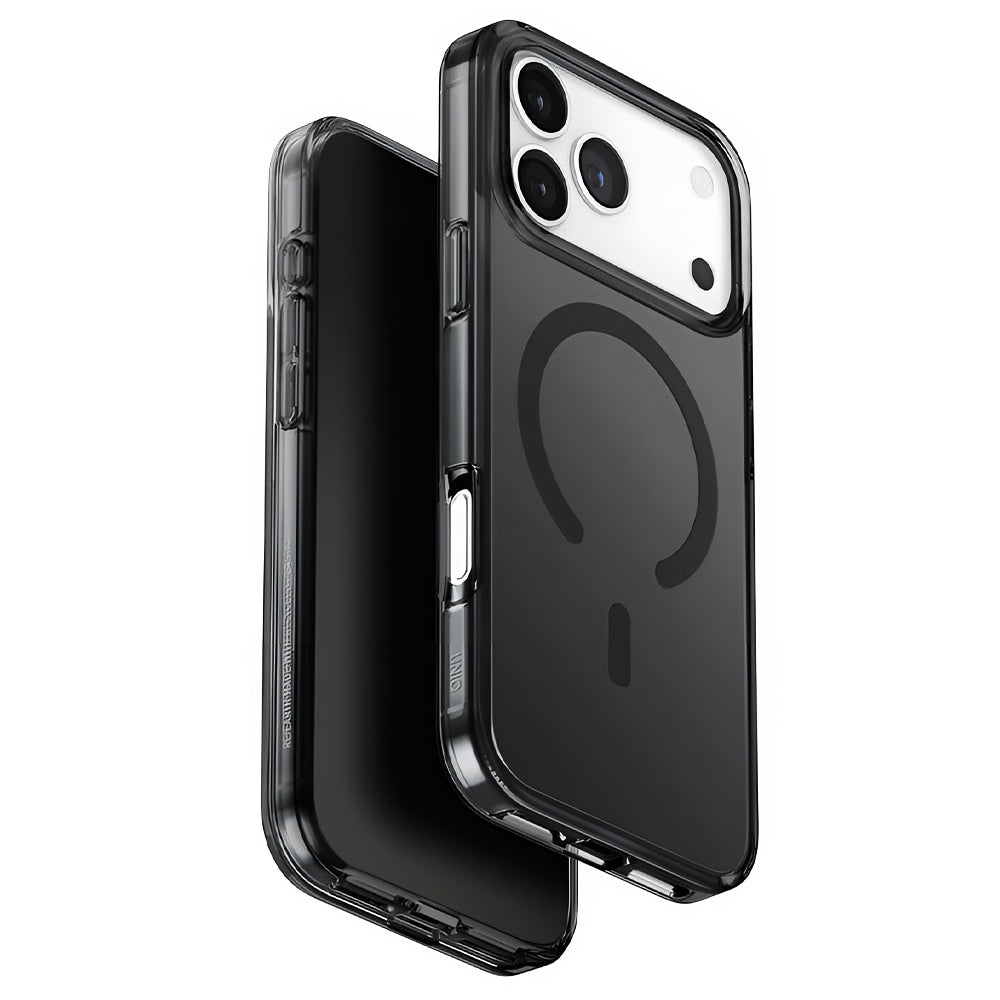 Ovitek MagSafe za Apple iPhone 17 Pro Max, UNIQ, Clario MagClick, Črn