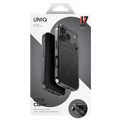 Ovitek MagSafe za Apple iPhone 17 Pro Max, UNIQ, Clario MagClick, Črn