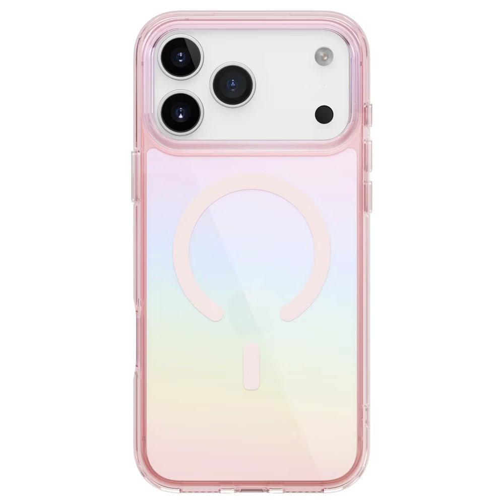 Ovitek MagSafe za Apple iPhone 17 Pro Max, UNIQ, Iridescia MagClick, Pastelno modra