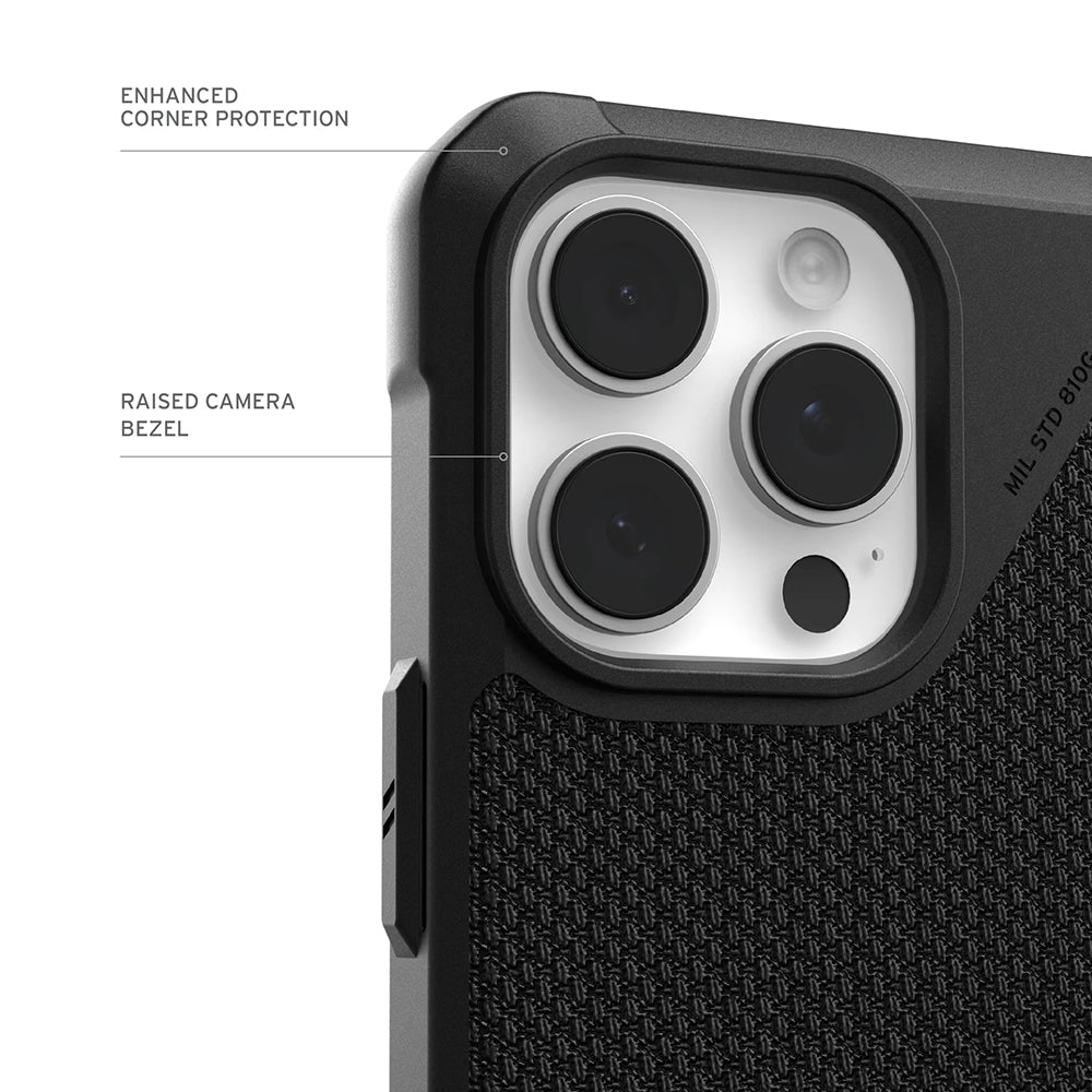 Ovitek MagSafe za Apple iPhone 17 Pro Max, Urban Armor Gear, Metropolis LT Kevlar, Črn