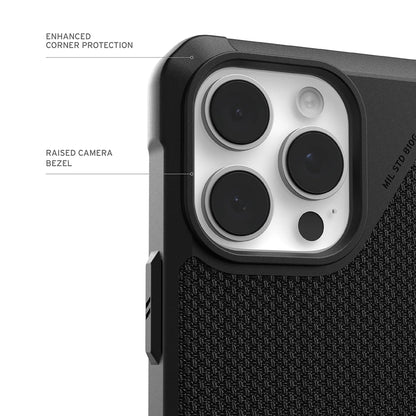 Ovitek MagSafe za Apple iPhone 17 Pro Max, Urban Armor Gear, Metropolis LT Kevlar, Črn