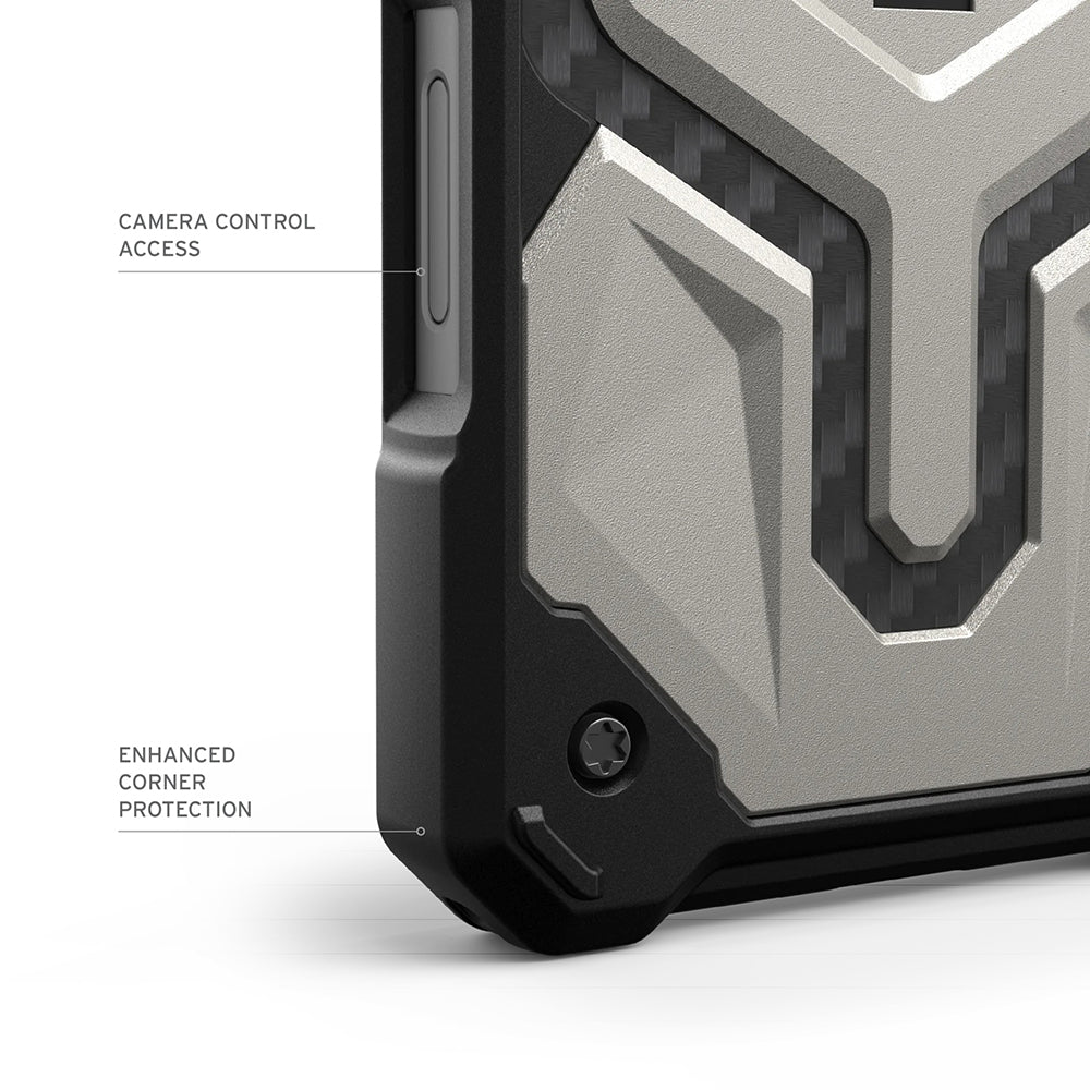 Ovitek MagSafe za Apple iPhone 17 Pro Max, Urban Armor Gear, Monarch Pro Kevlar, Zelen