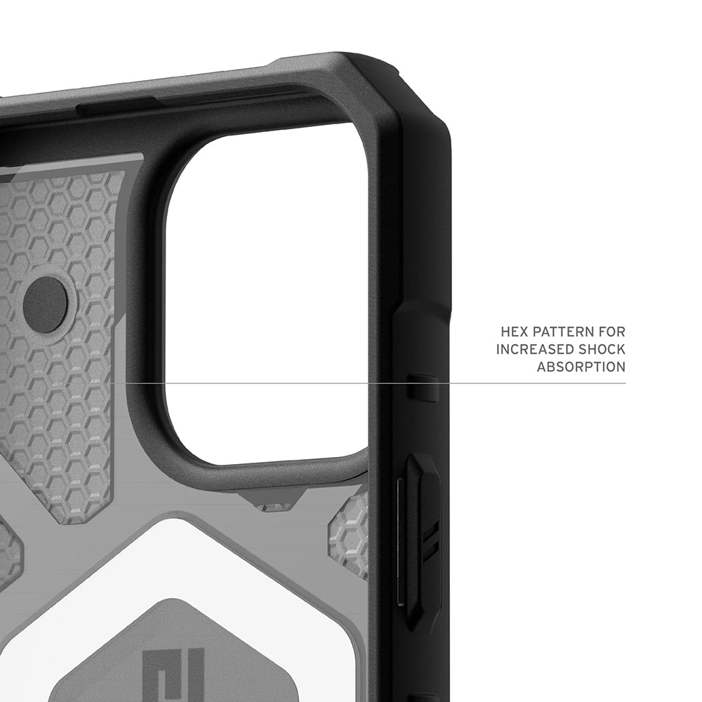 Ovitek MagSafe za Apple iPhone 17 Pro Max, Urban Armor Gear, Pathfinder Clear, Siv