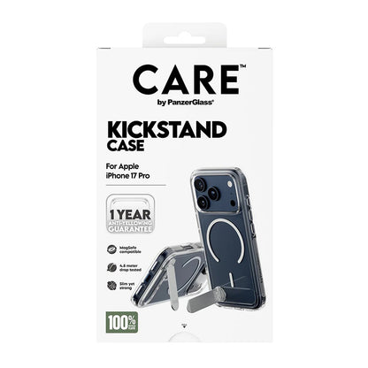 Ovitek MagSafe za Apple iPhone 17 Pro, PanzerGlass, s funkcijo stojala, prozoren