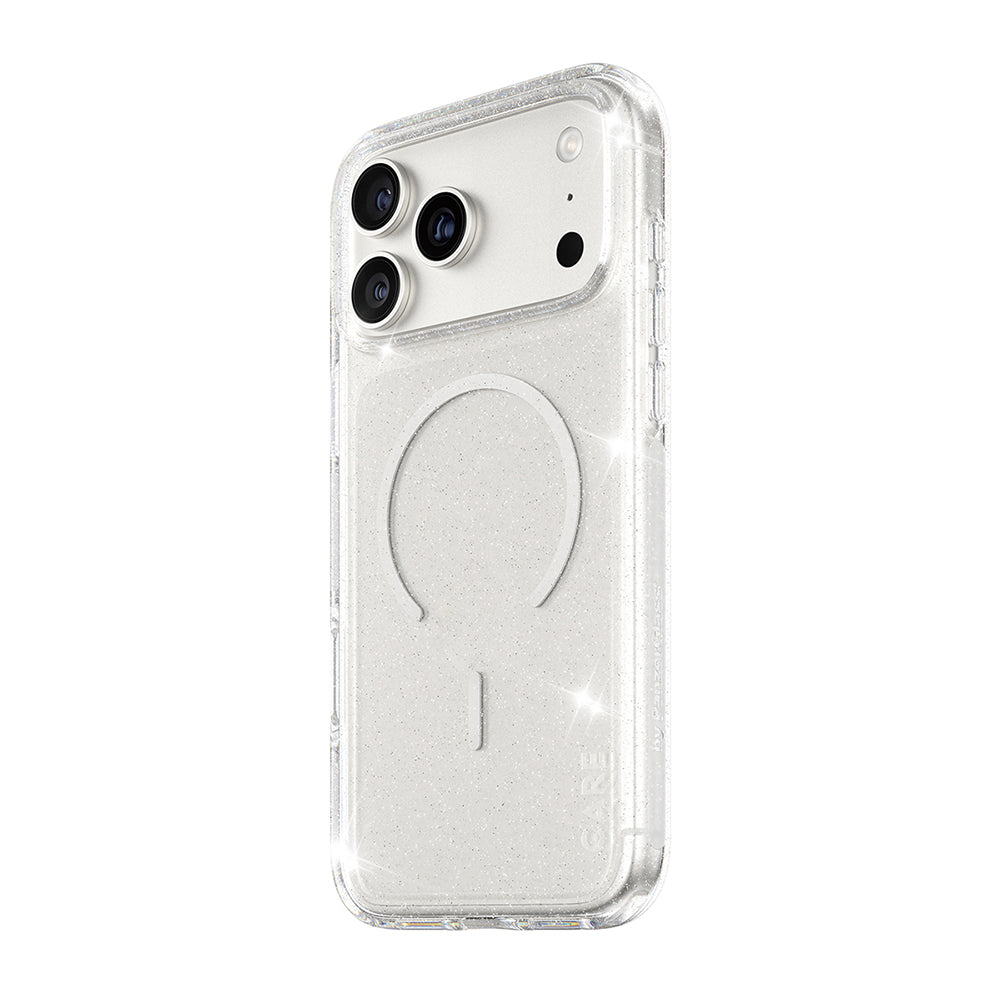 Ovitek MagSafe za Apple iPhone 17 Pro, PanzerGlass, Care Urban Explorer Star Lit, Prosojna Bela