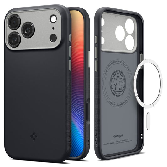 Ovitek MagSafe za Apple iPhone 17 Pro, Spigen, Caseology Nano Pop, Črna