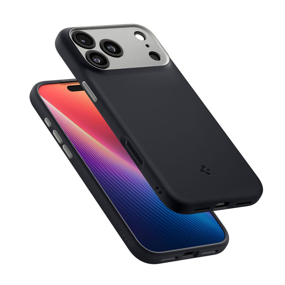 Ovitek MagSafe za Apple iPhone 17 Pro, Spigen, Caseology Nano Pop, Črna