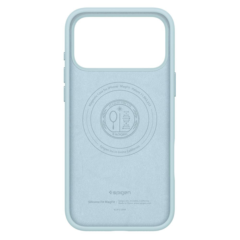 Ovitek MagSafe za Apple iPhone 17 Pro, Spigen, Silicone Fit, Modra