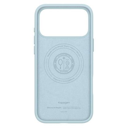Ovitek MagSafe za Apple iPhone 17 Pro, Spigen, Silicone Fit, Modra