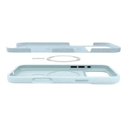 Ovitek MagSafe za Apple iPhone 17 Pro, Spigen, Silicone Fit, Modra