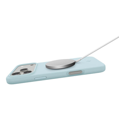 Ovitek MagSafe za Apple iPhone 17 Pro, Spigen, Silicone Fit, Modra