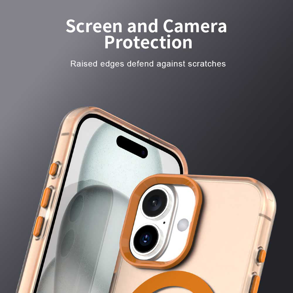 MagSafe ovitek za Apple iPhone 17 Pro, Techsuit, CandyCase, Oranžen