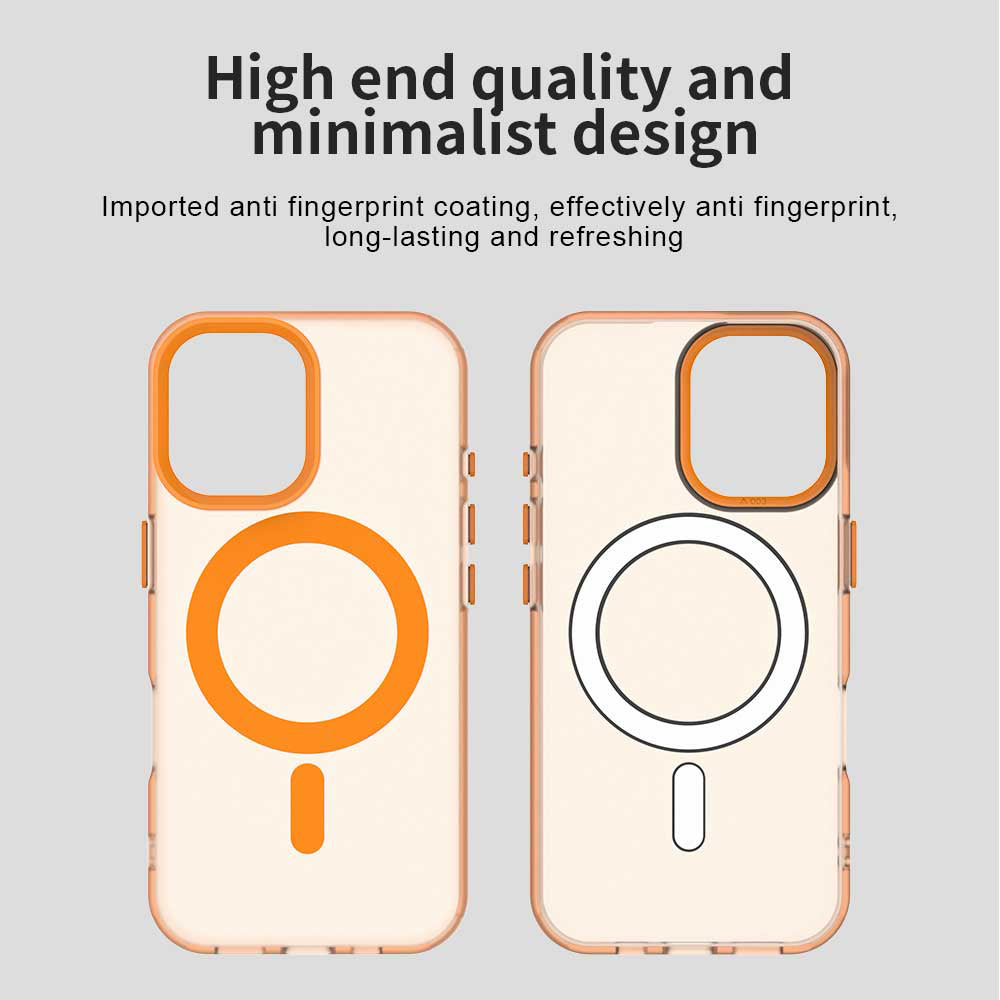MagSafe ovitek za Apple iPhone 17 Pro, Techsuit, CandyCase, Oranžen